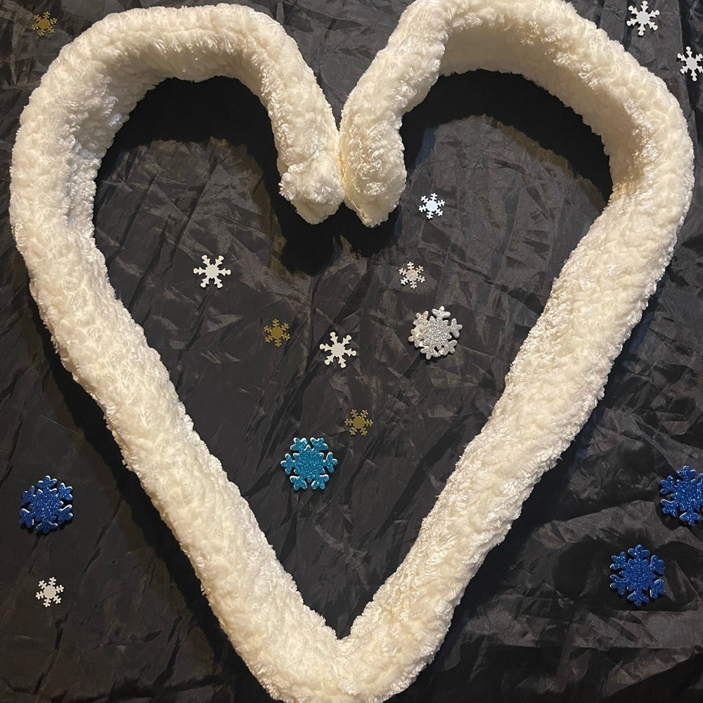 White “Infinity” Skinny Scarf